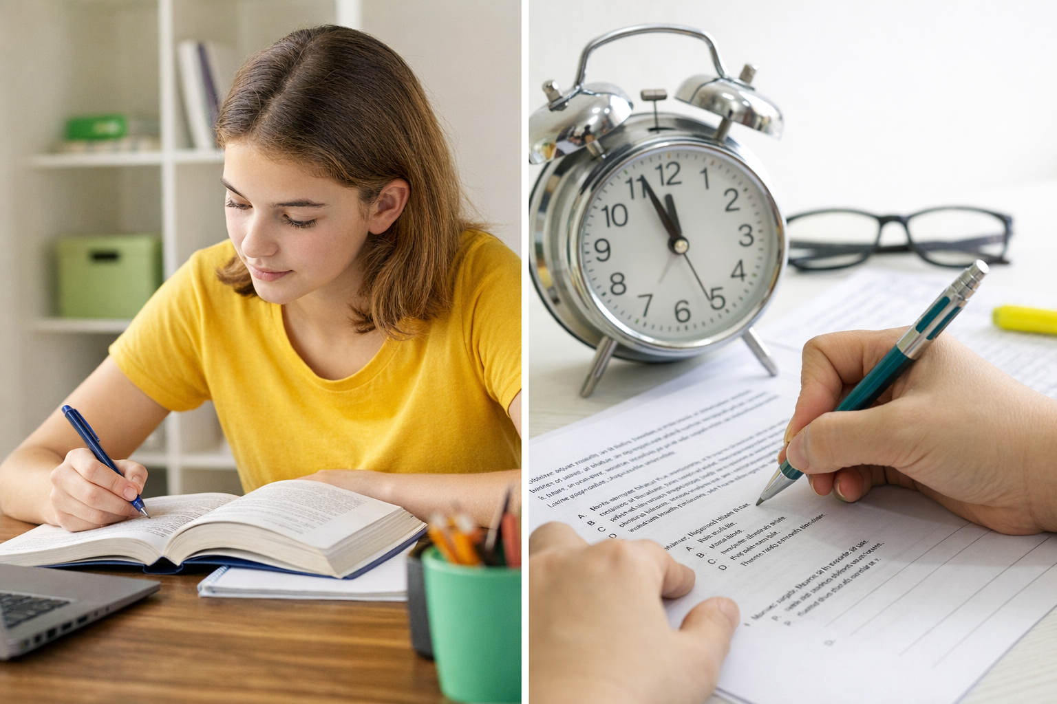 LGS ve TYT sınavlarına hazırlanan öğrencinin okuma hızı çalışması